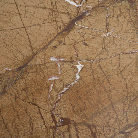 Matteo Solid Rainforest Rust Marble Square Side Table from Mercana - Luna Furniture