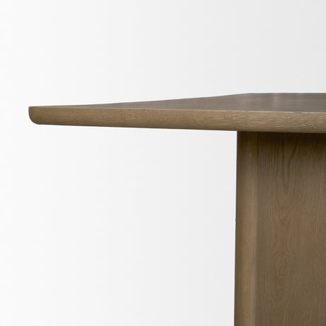 Alden 84" Rectangular Medium Brown Wood Dining Table from Mercana - Luna Furniture