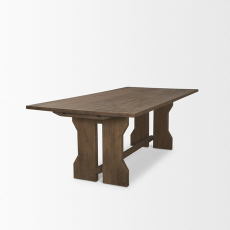 Rooke 84" Solid Wood Extendable Rectangular Dining Table from Mercana - Luna Furniture