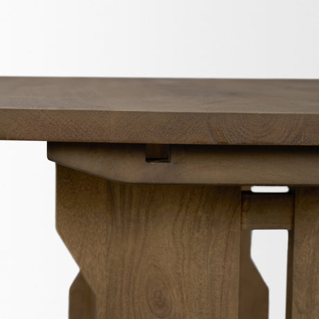 Rooke 84" Solid Wood Extendable Rectangular Dining Table from Mercana - Luna Furniture