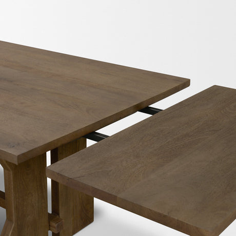 Rooke 84" Solid Wood Extendable Rectangular Dining Table from Mercana - Luna Furniture