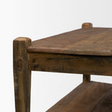 Ashwick Dark Brown Reclaimed Wood Square Coffee Table from Mercana - Luna Furniture