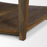 Ashwick Dark Brown Reclaimed Wood Square Coffee Table from Mercana - Luna Furniture