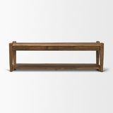 Ashwick Dark Brown Reclaimed Wood Bench from Mercana - Luna Furniture