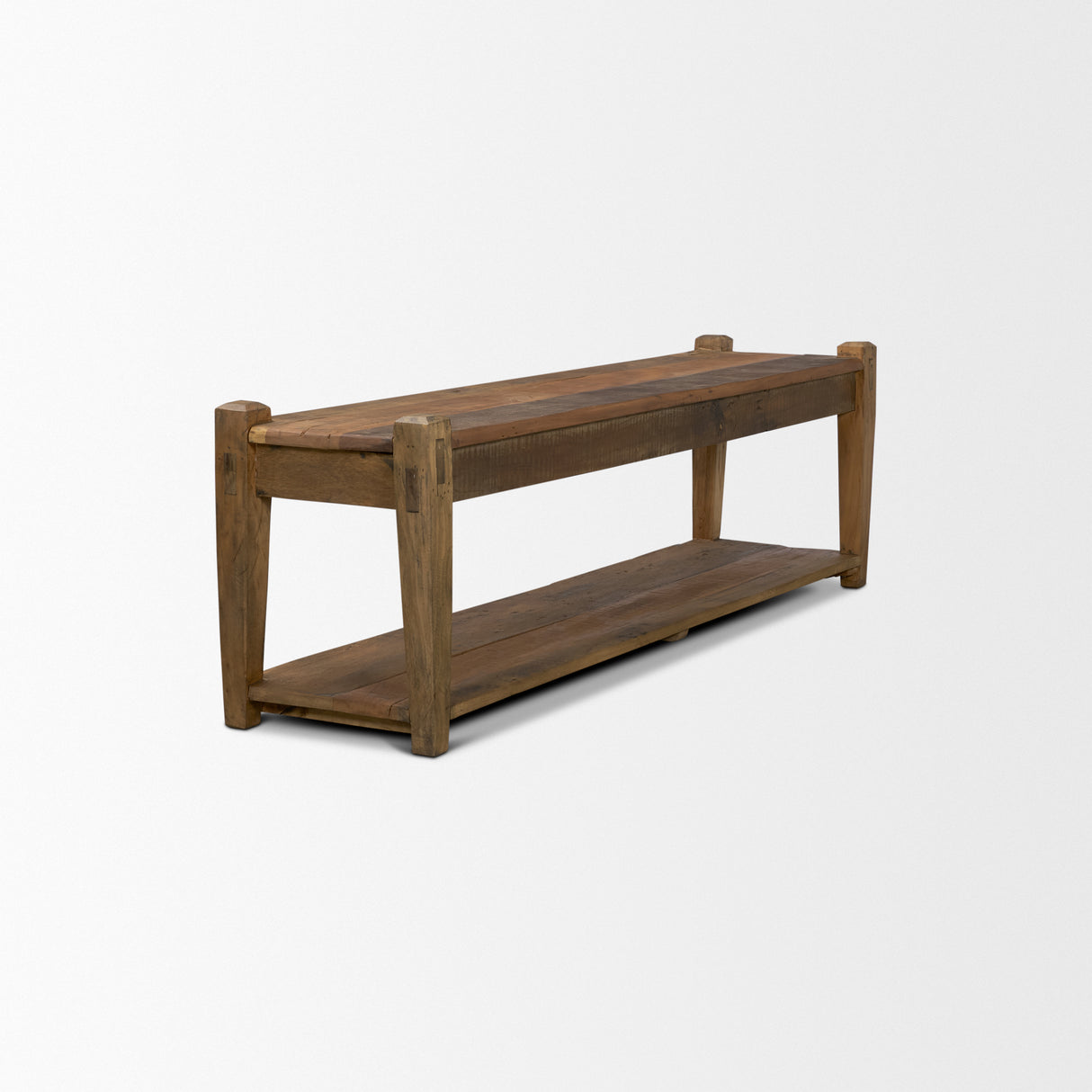 Ashwick Dark Brown Reclaimed Wood Bench from Mercana - Luna Furniture