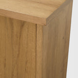Alcott Brown Wood 4 Door Closed Sideboard from Mercana - Luna Furniture