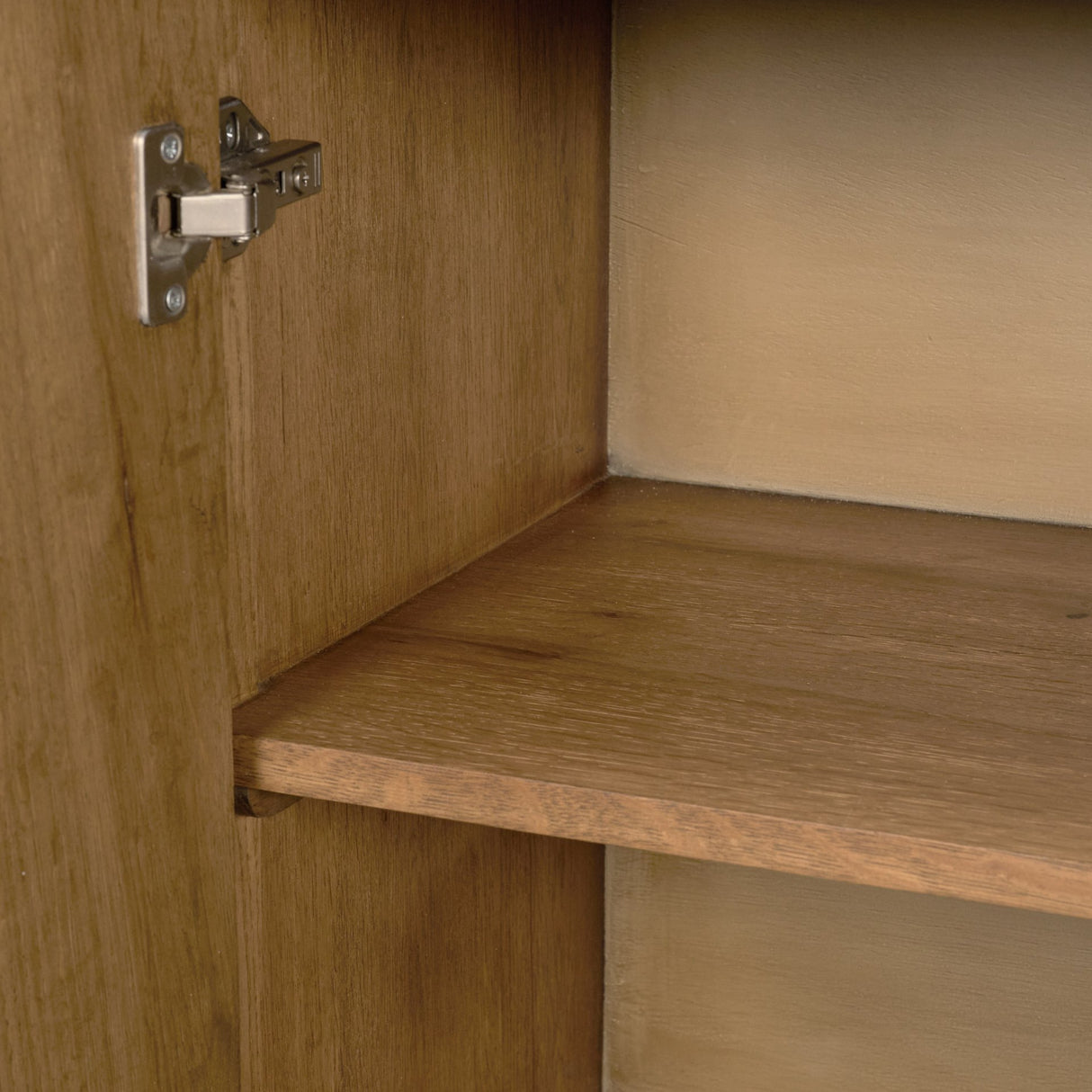 Alcott Brown Wood 4 Door Closed Sideboard from Mercana - Luna Furniture