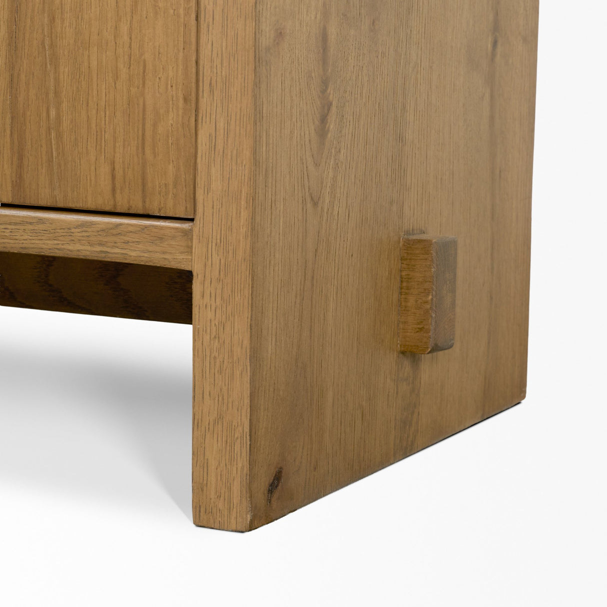 Alcott Brown Wood 4 Door Closed Sideboard from Mercana - Luna Furniture