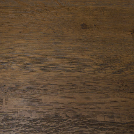 Kendrix Dark Brown Oak Wood Cappuccino Marble 4 Door Closed Sideboard from Mercana - Luna Furniture
