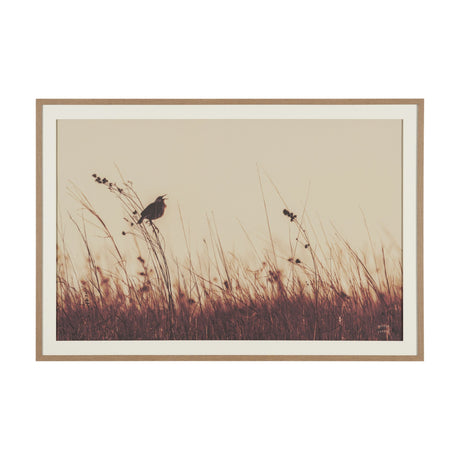 Meadowlark Call Antique by Nathan Larson FramedPhoto Matted under Glass from Mercana - Luna Furniture
