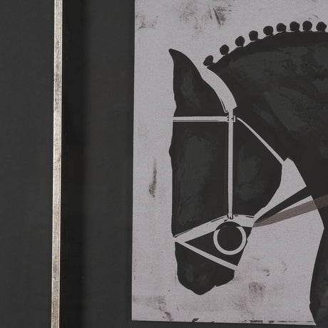 Steed 1 by Mercana Studio Hand-Embellished Framed Artwork Matted under Glass from Mercana - Luna Furniture