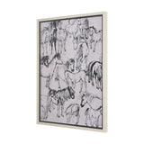 Pony Sketches I by Mercana Studio Hand-Embellished Framed Artwork Matted under Glass from Mercana - Luna Furniture