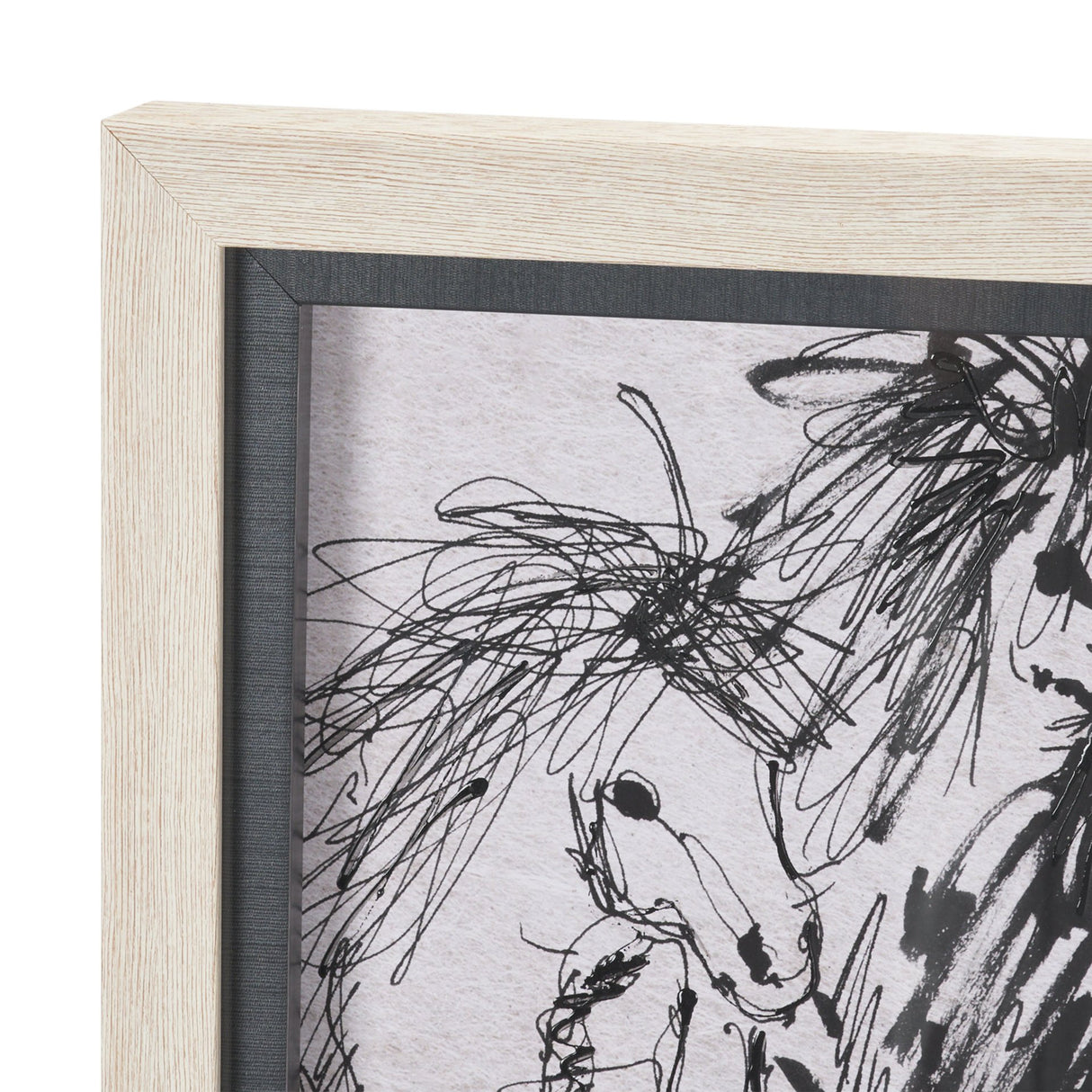 Pony Sketches I by Mercana Studio Hand-Embellished Framed Artwork Matted under Glass from Mercana - Luna Furniture