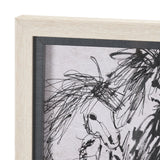 Pony Sketches I by Mercana Studio Hand-Embellished Framed Artwork Matted under Glass from Mercana - Luna Furniture