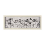 Pony Sketches II by Mercana Studio Hand-Embellished Framed Artwork Matted under Glass from Mercana - Luna Furniture