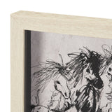 Pony Sketches II by Mercana Studio Hand-Embellished Framed Artwork Matted under Glass from Mercana - Luna Furniture