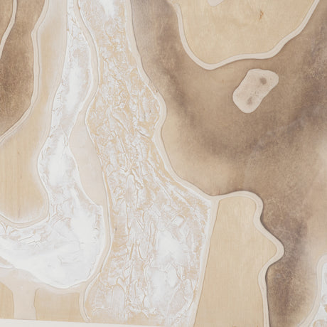 Coastal Topography by Mercana Studio Handmade Original Framed Artwork Matted under Glass from Mercana - Luna Furniture