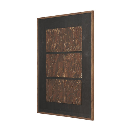 Ochre Drift by Mercana Studio Handmade Original Framed Artwork Matted under Glass from Mercana - Luna Furniture