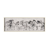 Pony Sketches II by Mercana Studio Hand-Embellished Framed Artwork Matted under Glass from Mercana - Luna Furniture