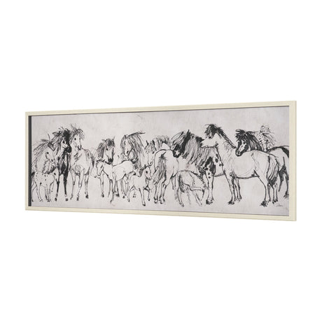 Pony Sketches II by Mercana Studio Hand-Embellished Framed Artwork Matted under Glass from Mercana - Luna Furniture