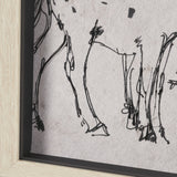Pony Sketches II by Mercana Studio Hand-Embellished Framed Artwork Matted under Glass from Mercana - Luna Furniture