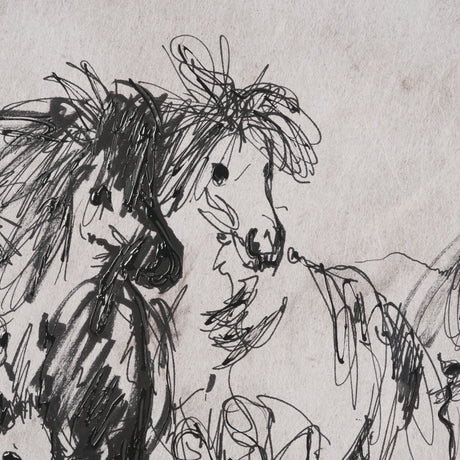 Pony Sketches II by Mercana Studio Hand-Embellished Framed Artwork Matted under Glass from Mercana - Luna Furniture