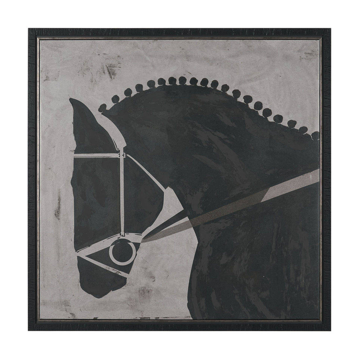 Steed 1 by Mercana Studio Hand-Embellished Textured Framed Canvas Artwork from Mercana - Luna Furniture