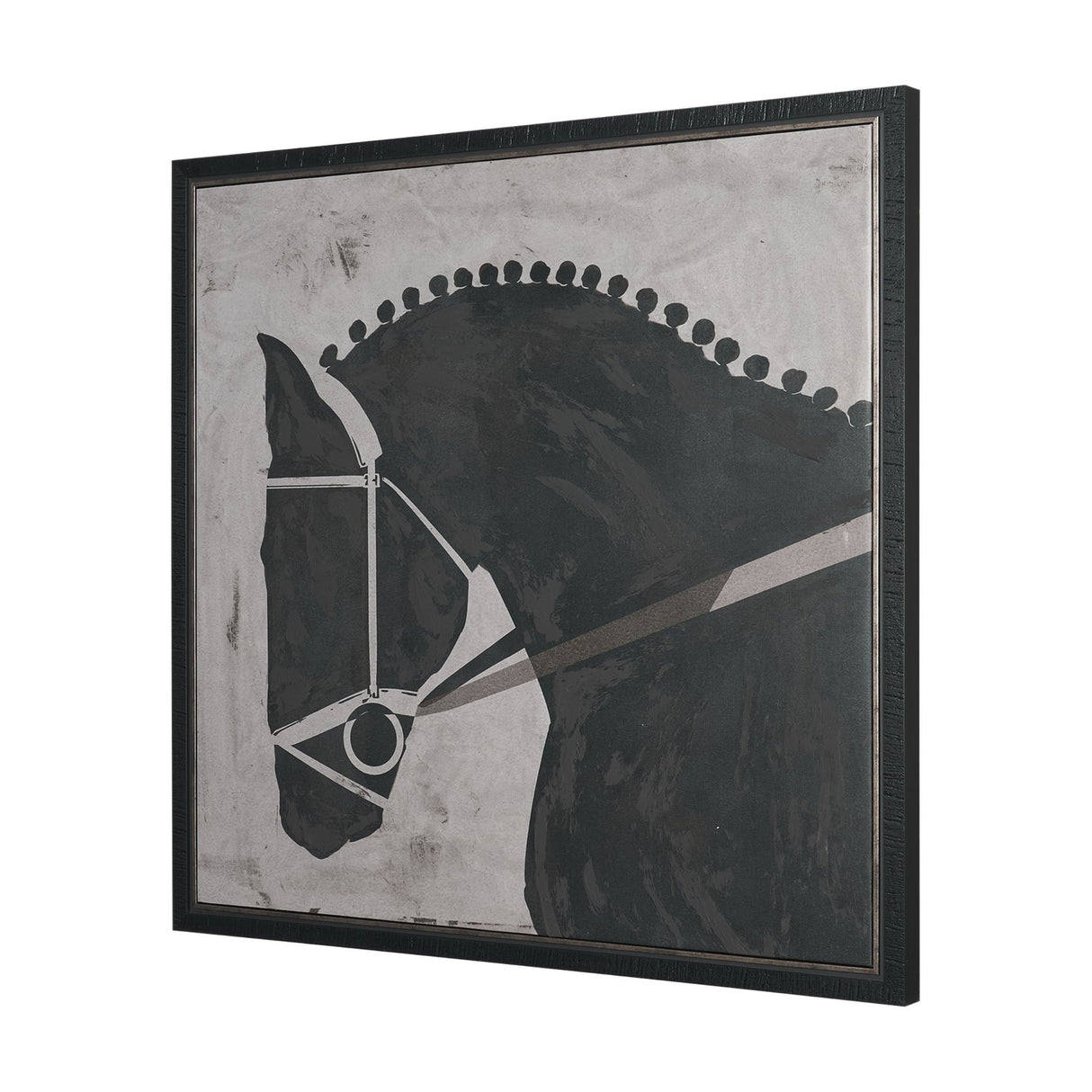 Steed 1 by Mercana Studio Hand-Embellished Textured Framed Canvas Artwork from Mercana - Luna Furniture