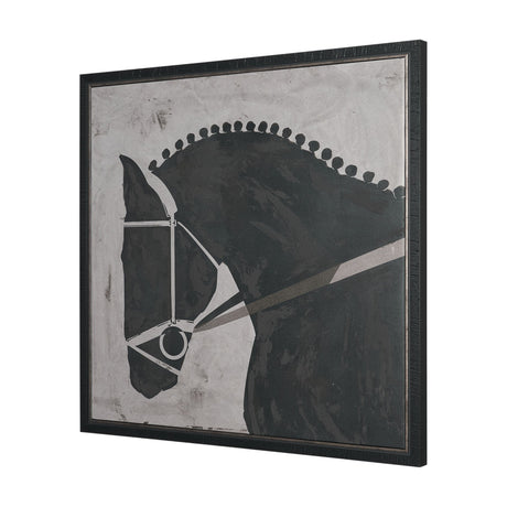 Steed 1 by Mercana Studio Hand-Embellished Textured Framed Canvas Artwork from Mercana - Luna Furniture