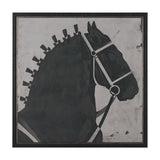 Steed 2 by Mercana Studio Hand-Embellished Textured Framed Canvas Artwork from Mercana - Luna Furniture