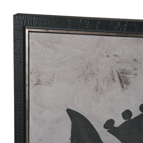 Steed 2 by Mercana Studio Hand-Embellished Textured Framed Canvas Artwork from Mercana - Luna Furniture