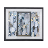 River Rocks by Liz Jardine a Hand Embellished Textured Framed Art Print Matted under Glass from Mercana - Luna Furniture