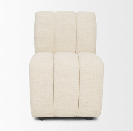 Wilkins Beige Performance Fabric Upholstered Dining Chair from Mercana - Luna Furniture