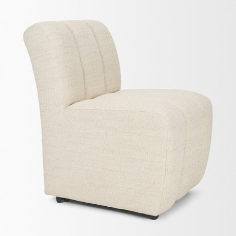 Wilkins Beige Performance Fabric Upholstered Dining Chair from Mercana - Luna Furniture