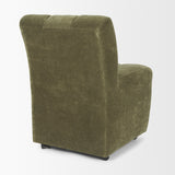 Wilkins Moss Olive Fabric Upholstered Dining Chair from Mercana - Luna Furniture