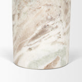 Bellancia Rosa Pink Marble Pedestal Side Table from Mercana - Luna Furniture