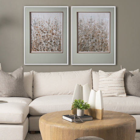 Early Fall Flowers I by Tim OToole a Hand Embellished Textured Framed Art Print Matted under Glass from Mercana - Luna Furniture