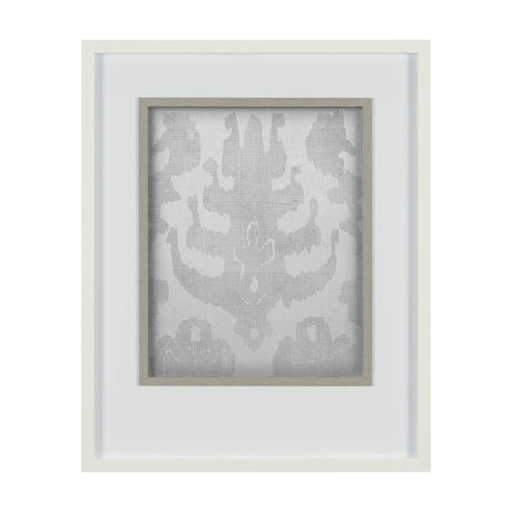 Shadow Ikat IV by Chariklia Zarris a Hand Embellished Textured Framed Art Print Matted under Glass from Mercana - Luna Furniture