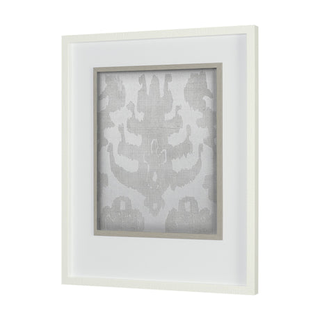 Shadow Ikat IV by Chariklia Zarris a Hand Embellished Textured Framed Art Print Matted under Glass from Mercana - Luna Furniture