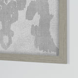Shadow Ikat VI by Chariklia Zarris a Hand Embellished Textured Framed Art Print Matted under Glass from Mercana - Luna Furniture