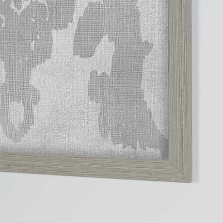 Shadow Ikat VI by Chariklia Zarris a Hand Embellished Textured Framed Art Print Matted under Glass from Mercana - Luna Furniture