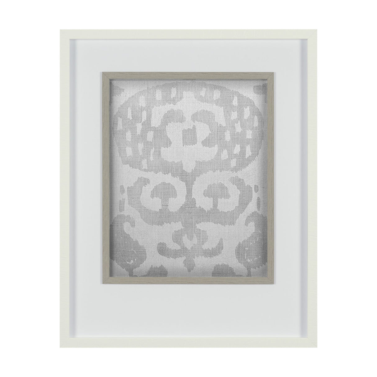 Shadow Ikat I by Chariklia Zarris a Hand Embellished Textured Framed Art Print Matted under Glass from Mercana - Luna Furniture