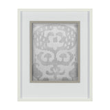 Shadow Ikat I by Chariklia Zarris a Hand Embellished Textured Framed Art Print Matted under Glass from Mercana - Luna Furniture