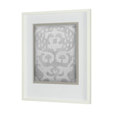 Shadow Ikat I by Chariklia Zarris a Hand Embellished Textured Framed Art Print Matted under Glass from Mercana - Luna Furniture