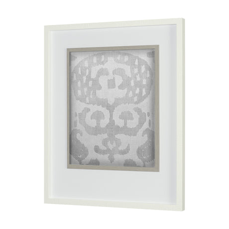 Shadow Ikat I by Chariklia Zarris a Hand Embellished Textured Framed Art Print Matted under Glass from Mercana - Luna Furniture