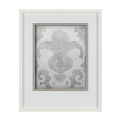 Shadow Ikat II by Chariklia Zarris a Hand Embellished Textured Framed Art Print Matted under Glass from Mercana - Luna Furniture
