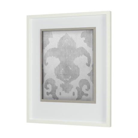 Shadow Ikat II by Chariklia Zarris a Hand Embellished Textured Framed Art Print Matted under Glass from Mercana - Luna Furniture