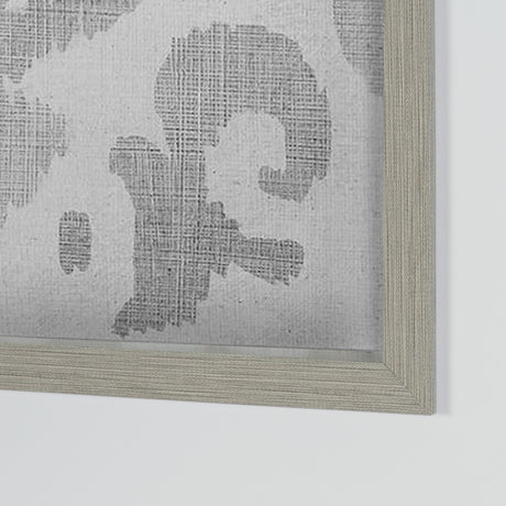 Shadow Ikat II by Chariklia Zarris a Hand Embellished Textured Framed Art Print Matted under Glass from Mercana - Luna Furniture