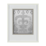 Shadow Ikat III by Chariklia Zarris a Hand Embellished Textured Framed Art Print Matted under Glass from Mercana - Luna Furniture