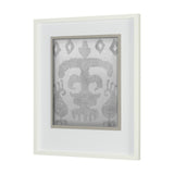 Shadow Ikat III by Chariklia Zarris a Hand Embellished Textured Framed Art Print Matted under Glass from Mercana - Luna Furniture